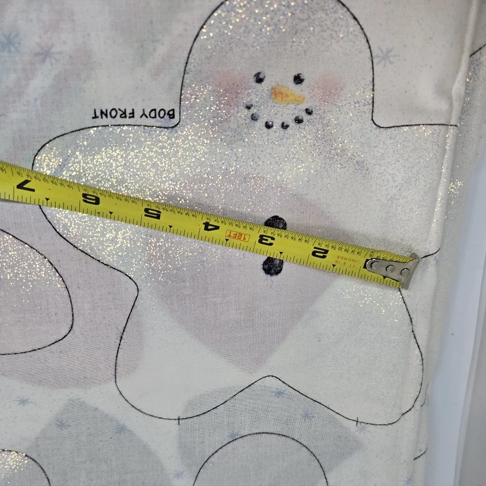 NOS Daisy Kingdom Frosty Star Garland Pattern Fabric Holiday Christmas